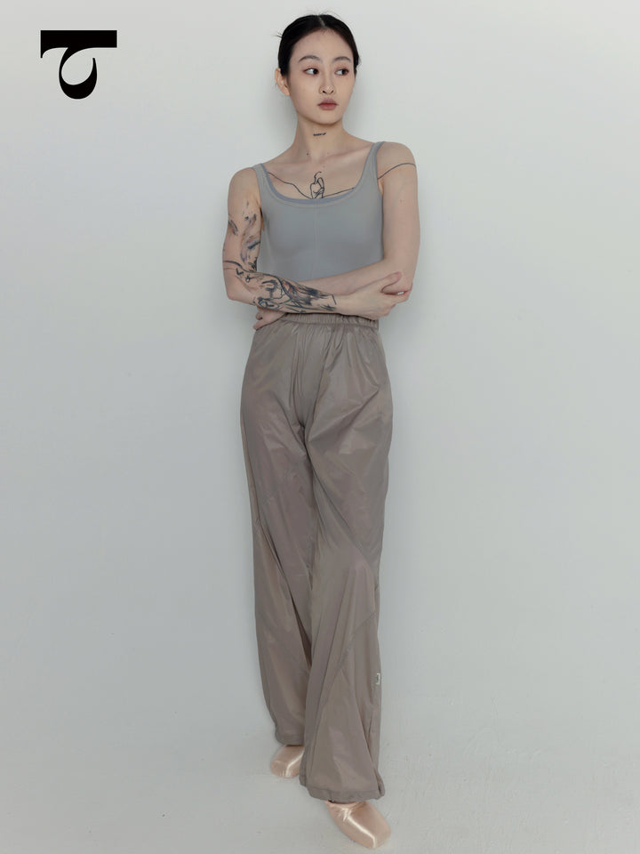 Typha Ballet Leotard | Blue-Gray Faux Two-Piece Vintage Design
