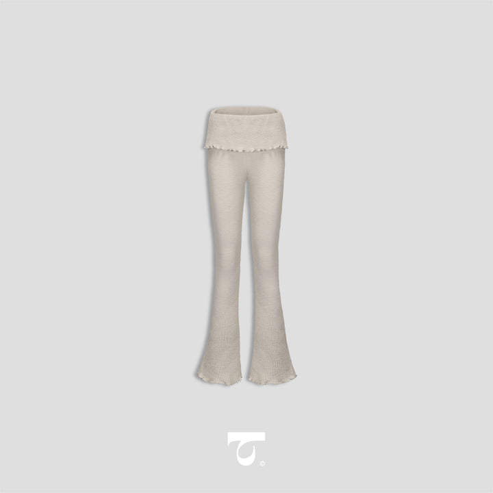 Typha Dance Pants コットン フレアパンツ Typha Dance Pants | Cotton Fold-Over Flare Pants
