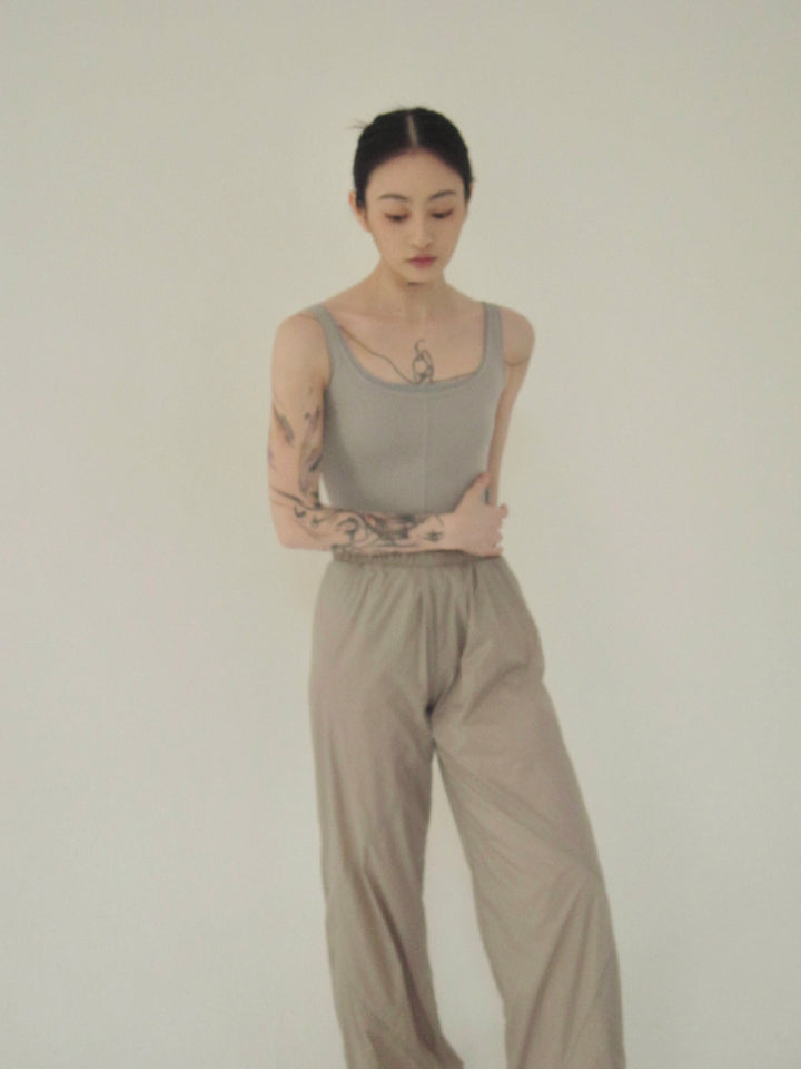 Typha Ballet Leotard | Blue-Gray Faux Two-Piece Vintage Design