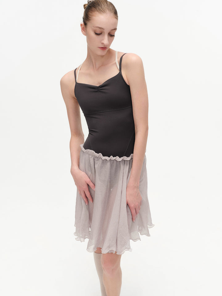 Typha Ballet Skirt | Midi Beam Waist Design Skirt