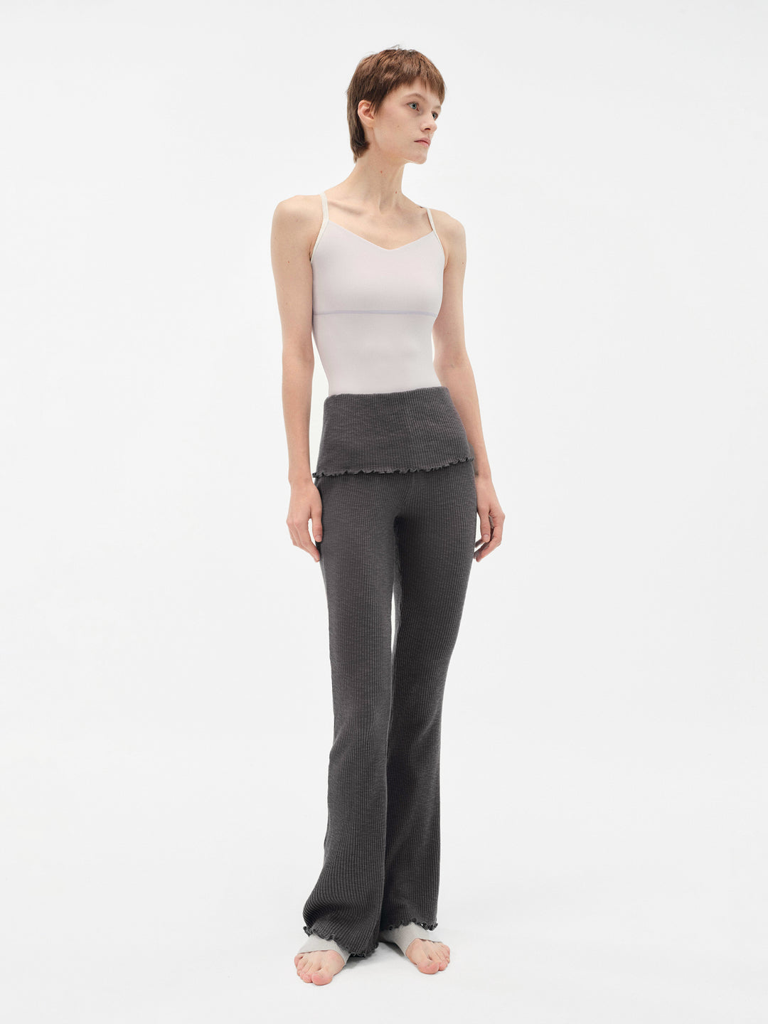 Typha Dance Pants コットン フレアパンツ Typha Dance Pants | Cotton Fold-Over Flare Pants