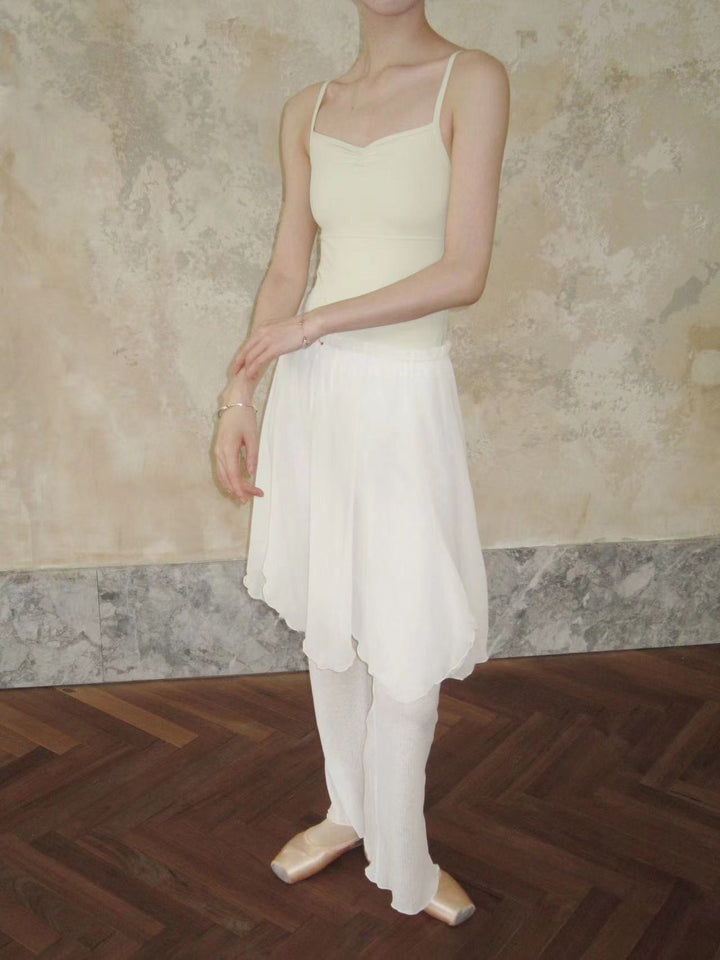 Typha Ballet Leotard | Classic Spaghetti Strap in Pastel Yellow