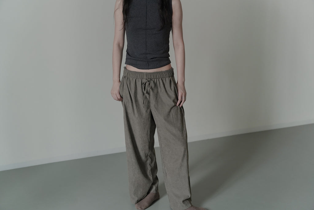 Typha Dance Pants コットン フレアパンツ Typha Dance Pants | Eco-Friendly Wide-Leg Pants with Adjustable